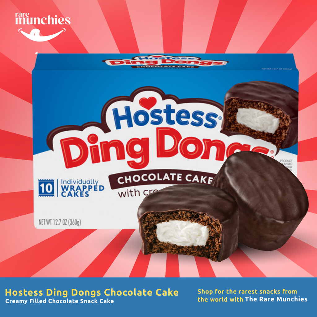 Hostess Ding Dongs Chocolate Cake 36g – Creamy Filled Chocolate Snack Cake (USA)