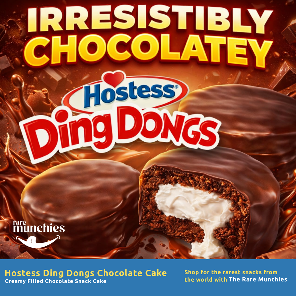 Hostess Ding Dongs Chocolate Cake 36g – Creamy Filled Chocolate Snack Cake (USA)