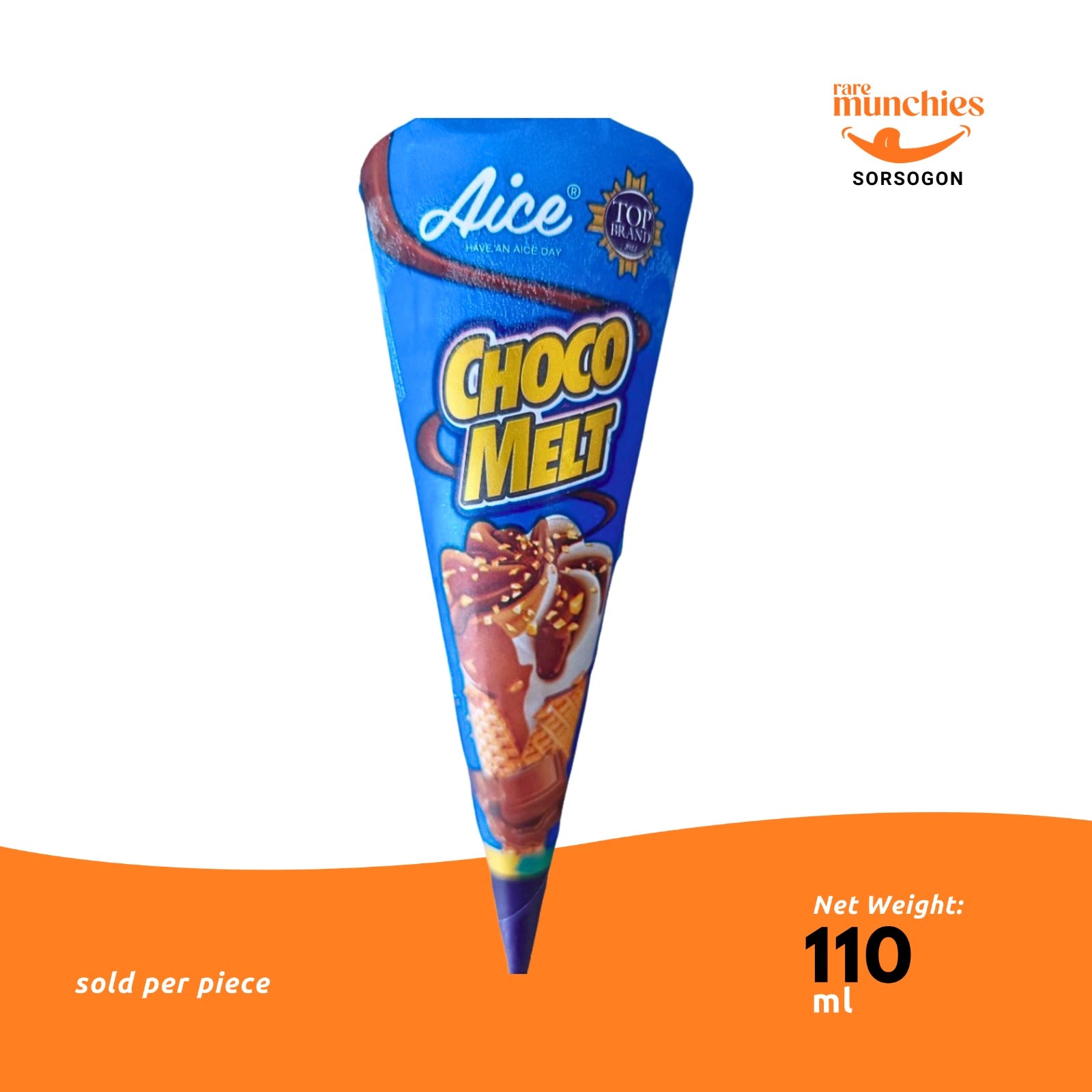 Aice ChocoMelt Chocolate Cone Frozen Dessert 110ml (Philippines)