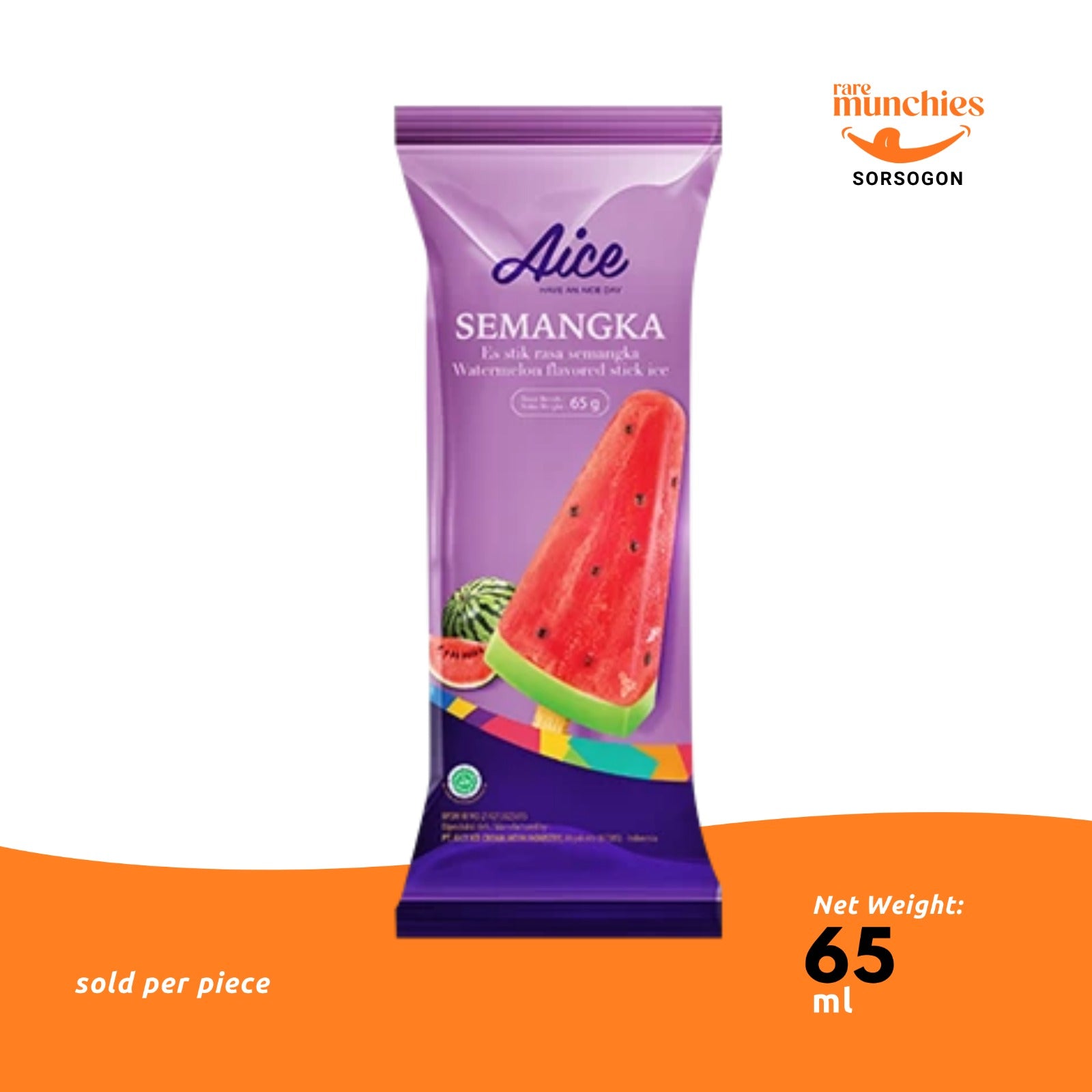 Aice Watermelon Frozen Dessert 65ml (Philippines)