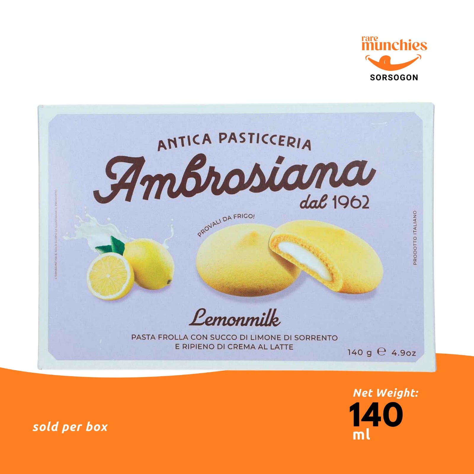 Antica Pasticceria Ambrosiana Lemon Milk Cookies 140g (Italy)