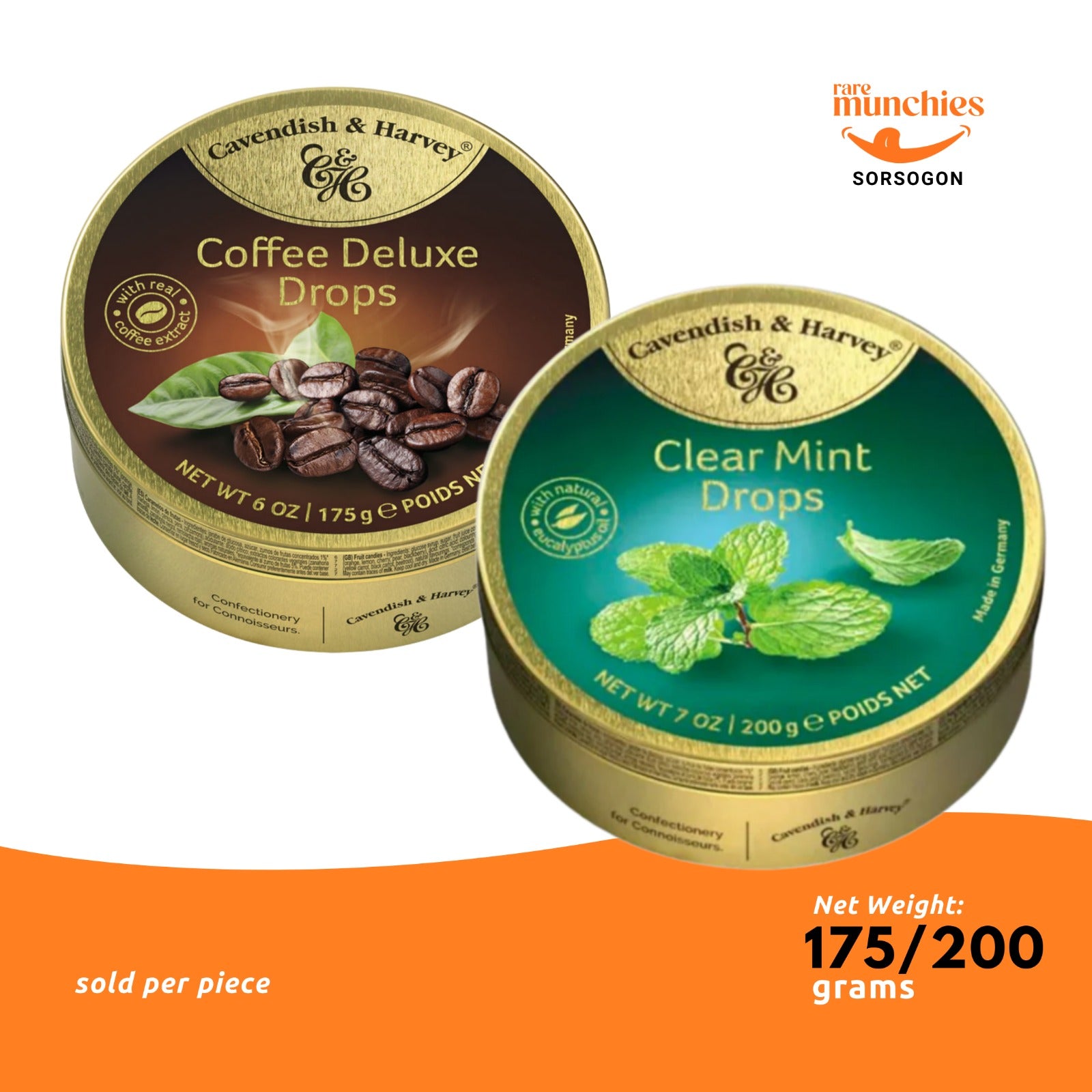 Cavendish & Harvey Drops 175g/200g (Germany)