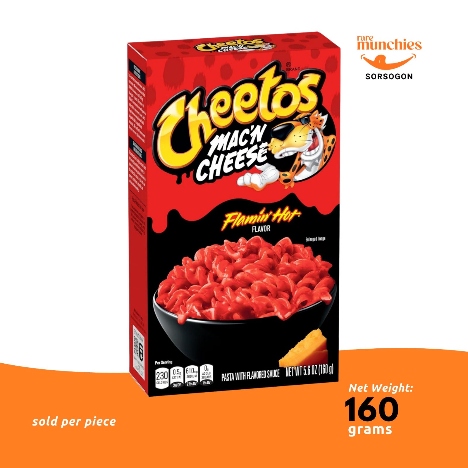 Cheetos Mac ’n Cheese Flamin’ Hot Pasta 160g – Spicy Cheddar (USA)