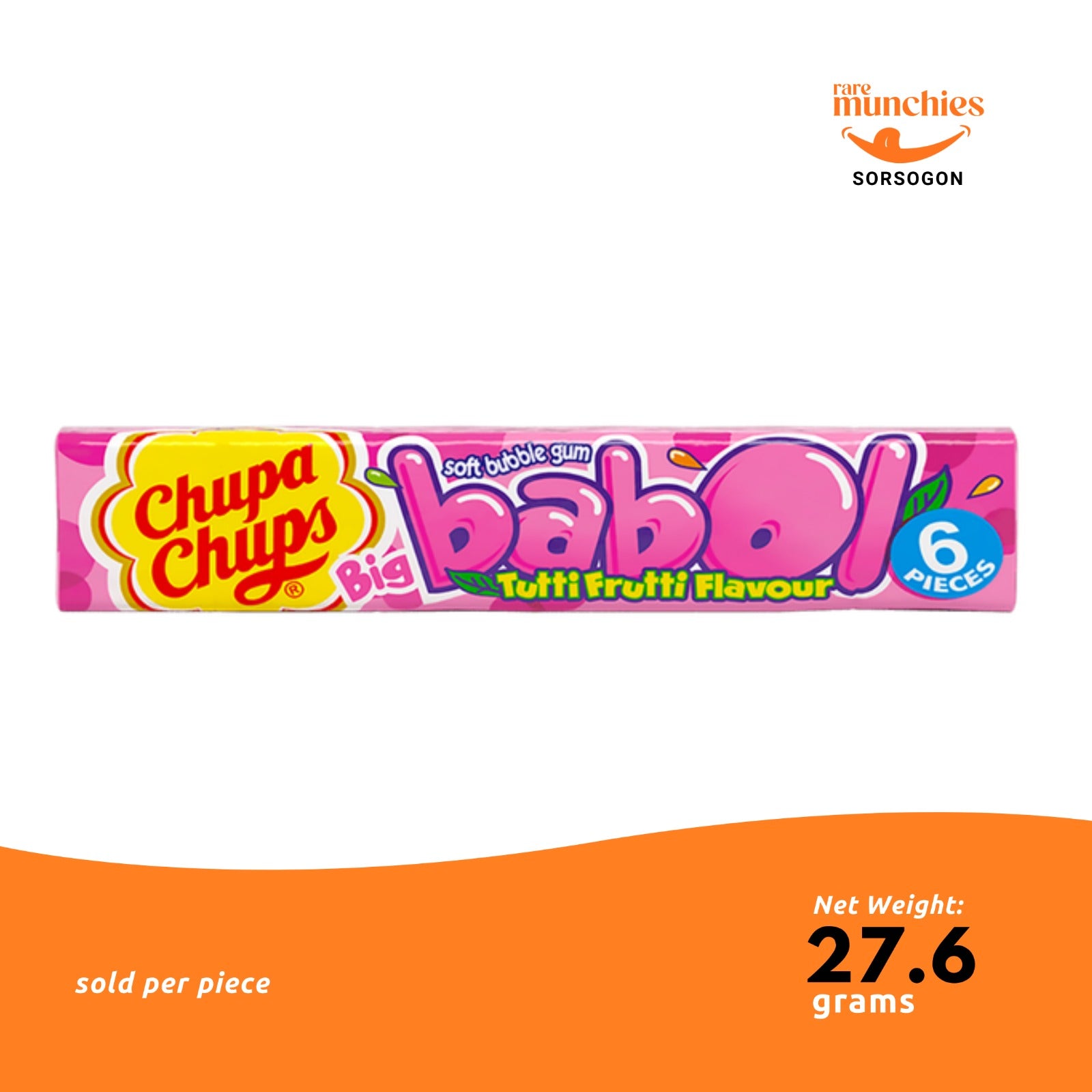 Chupa Chups Big Babol Tutti Frutti Bubble Gum 27.6g (Turkey)