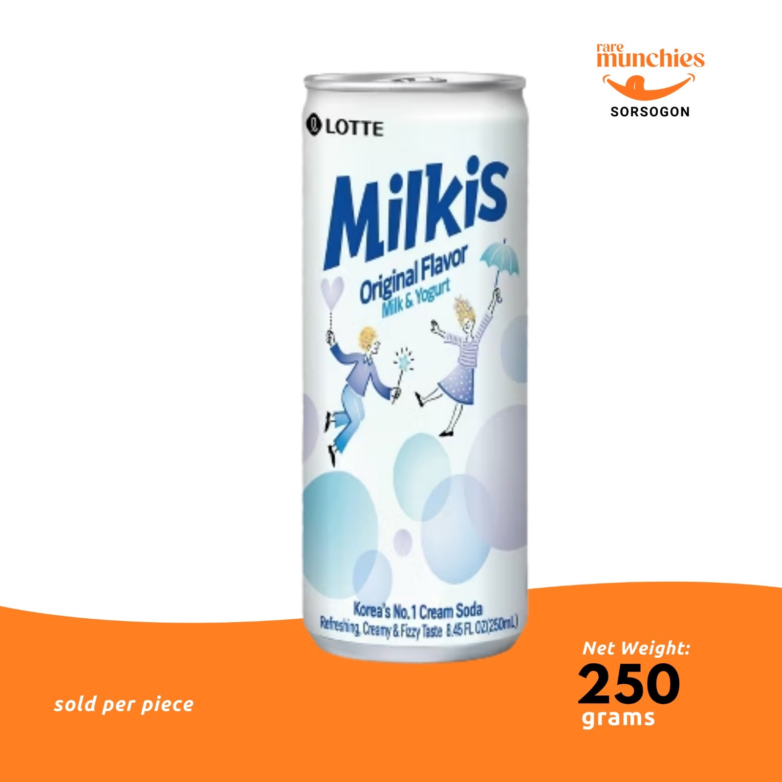 Lotte Milkis Milk & Yogurt Soda 250ml (Korea)