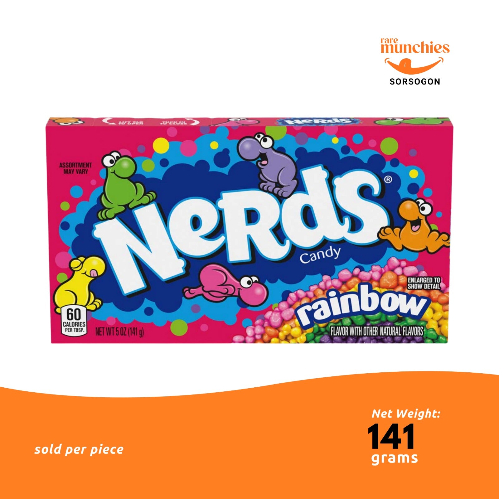 Nerds Rainbow Candy 141g – Crunchy Assorted Fruit Candy (USA)