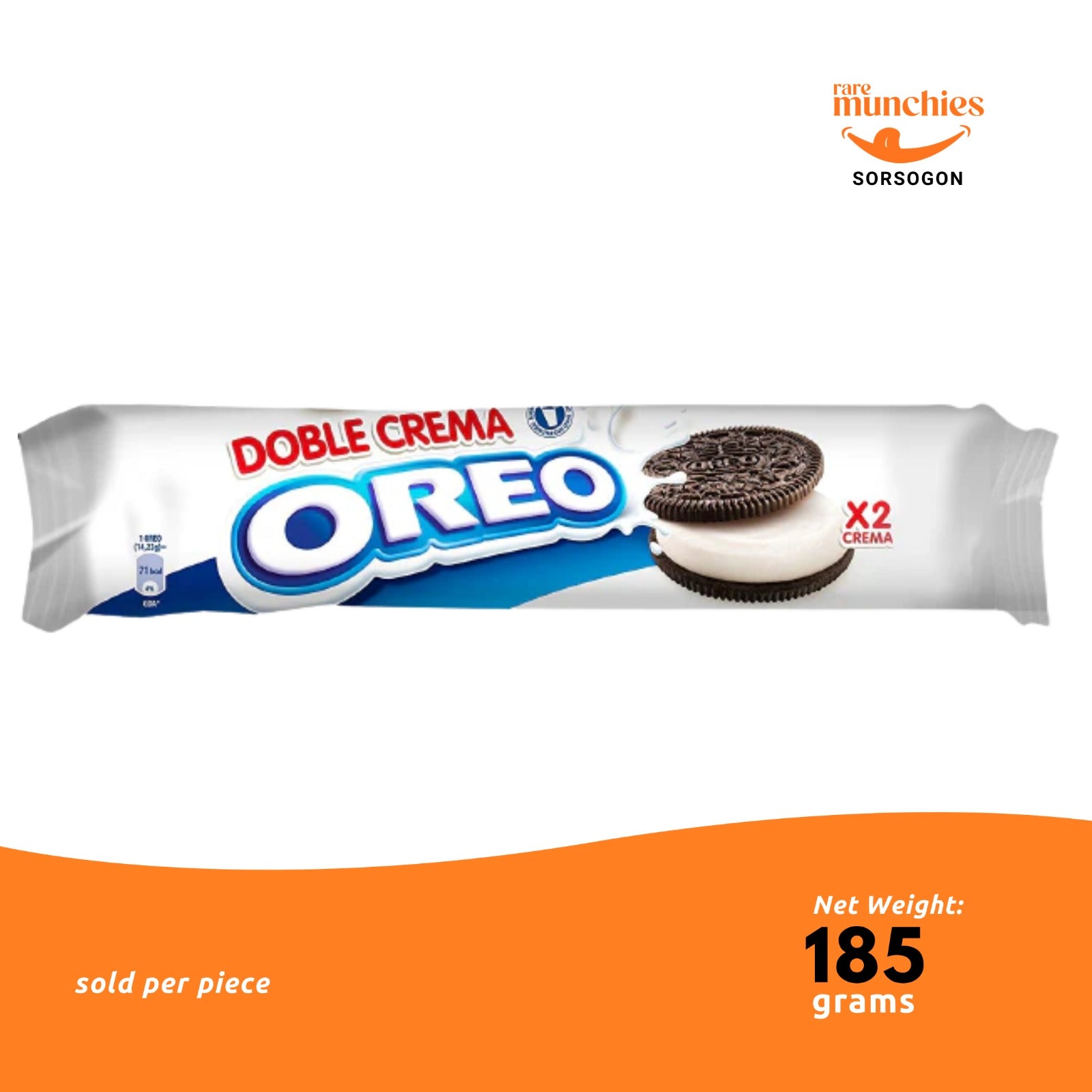 Oreo Double Cream Sandwich Cookies 185g (USA)