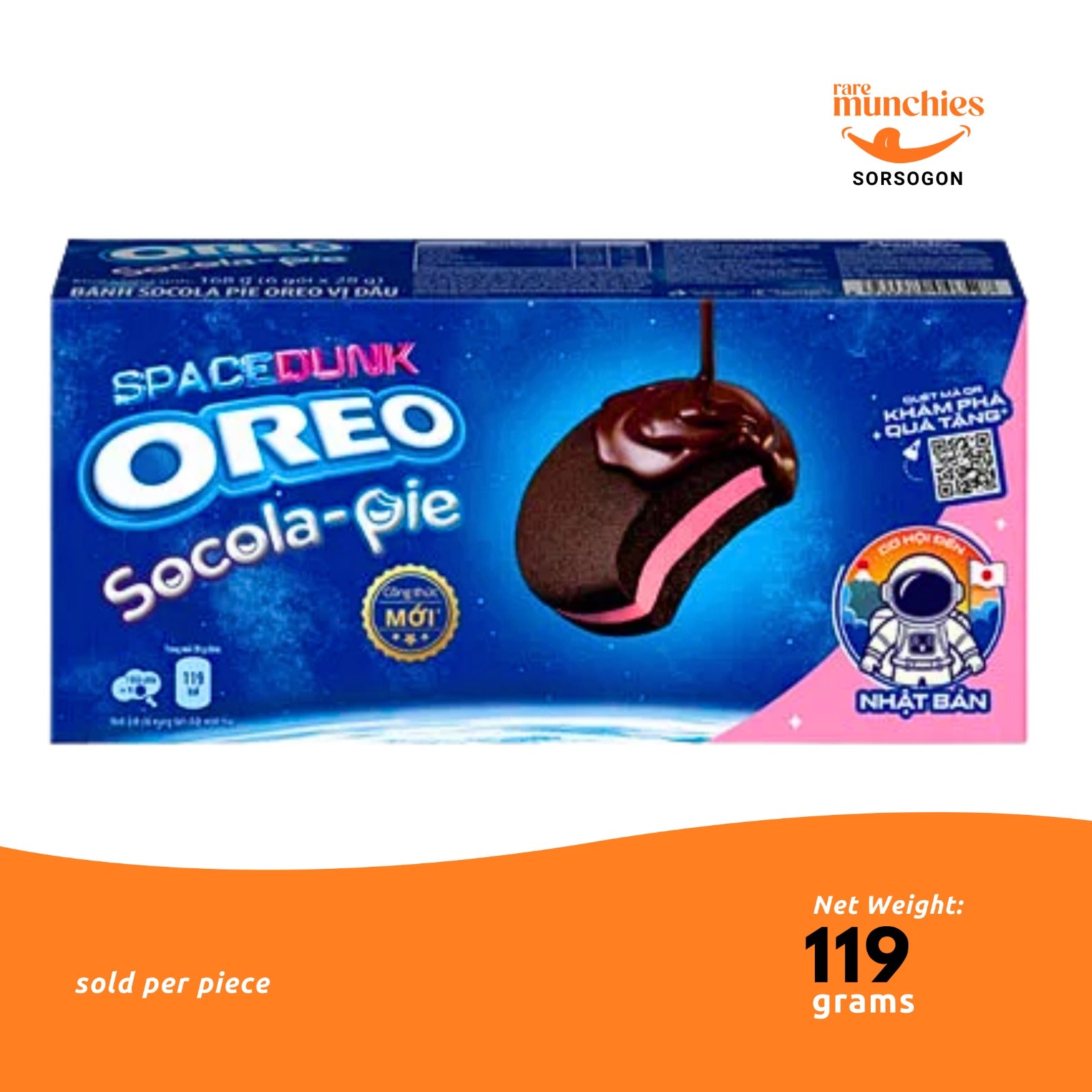 Oreo Socola-Pie Space Dunk 119g – Cream Filled Pie (Indonesia)