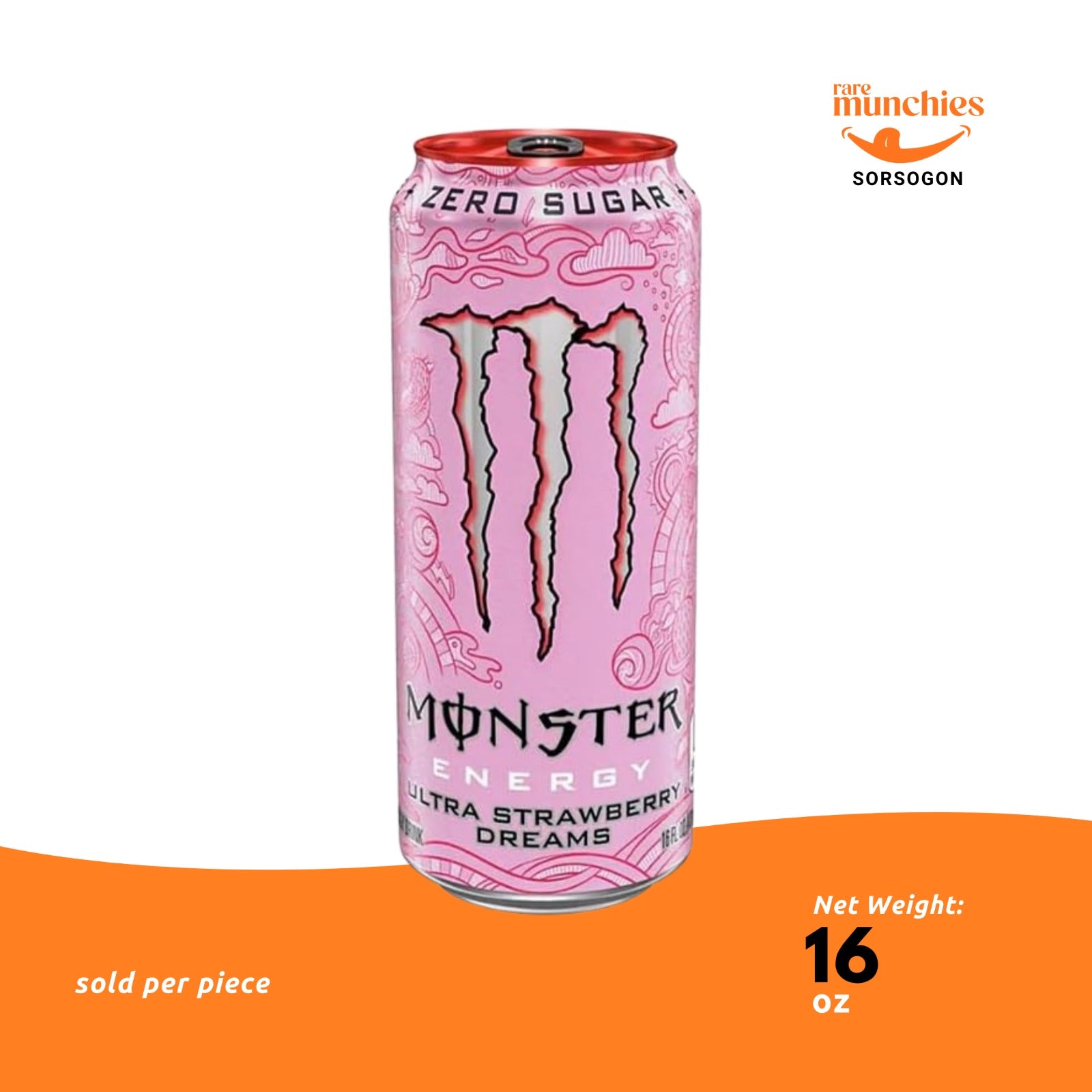 Monster Energy Ultra Strawberry Dreams 500ml – Zero Sugar Strawberry Energy Drink (USA)