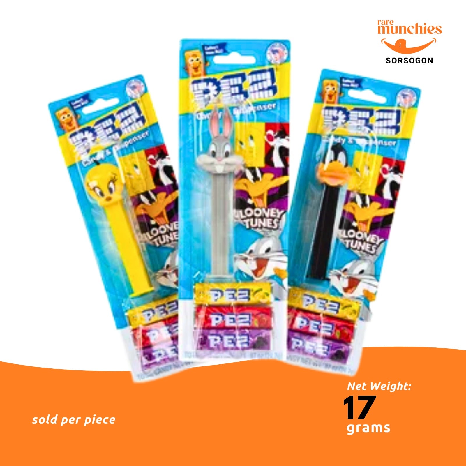 PEZ Assorted Fruit Candy with Dispenser 17g (Austria)