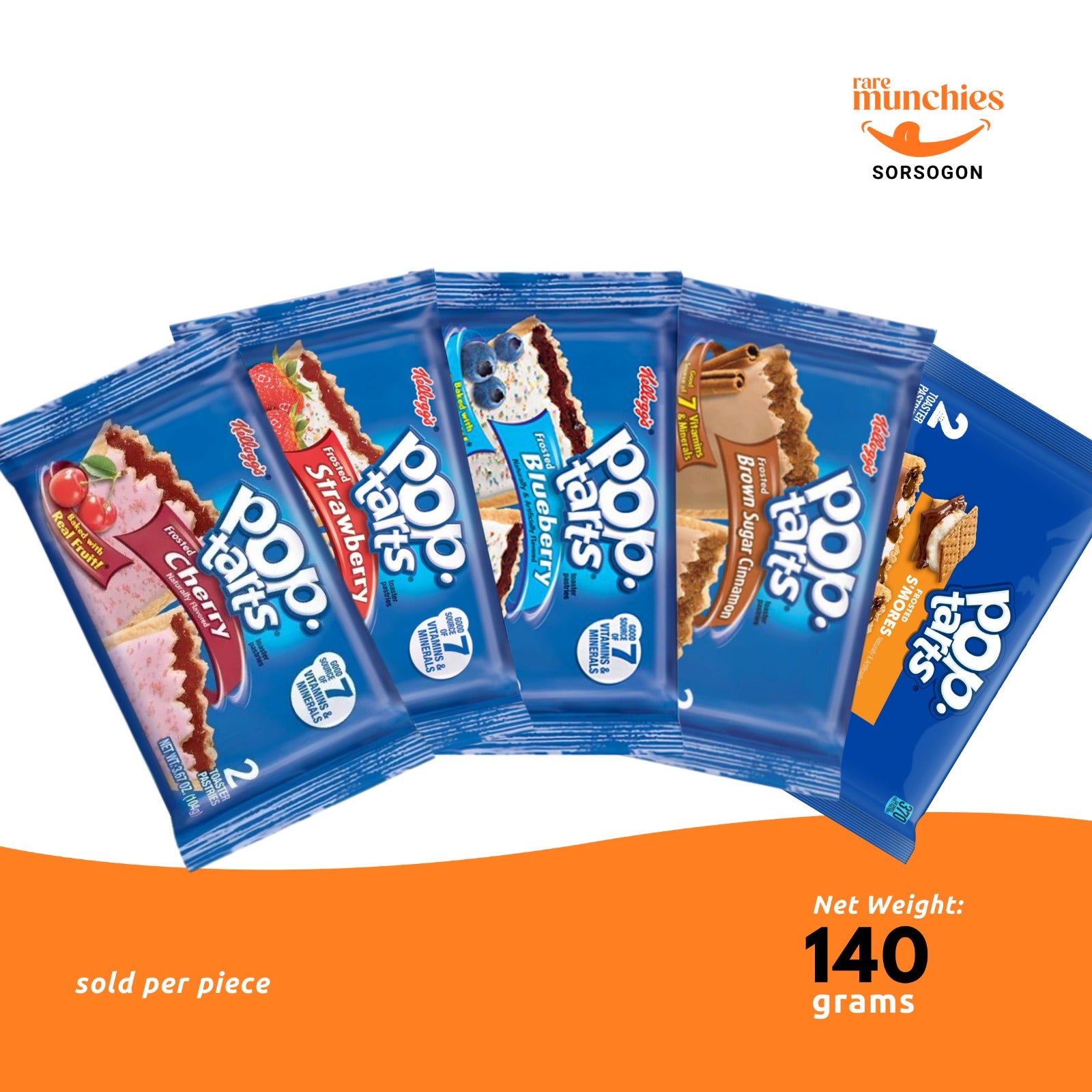 Pop-Tarts 104g (per piece) – Frosted Toaster Pastries (USA)