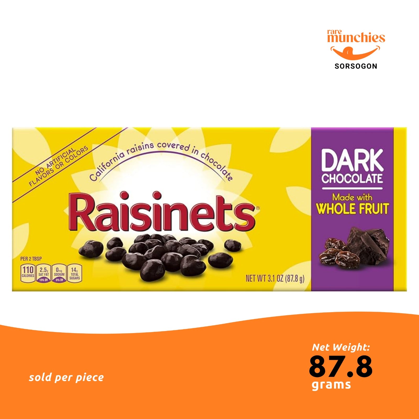 Raisinets Milk Chocolate 87.8g – Chocolate-Covered Raisins (USA)