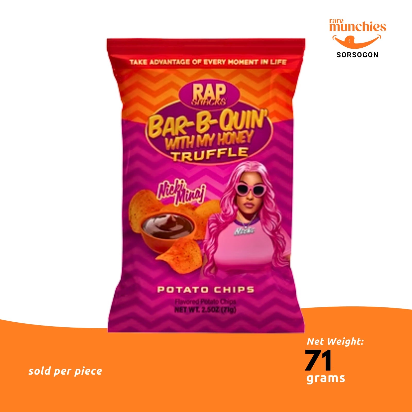 Rap Snacks Nicki Minaj Bar-B-Quin Honey Truffle Chips 71g (USA)