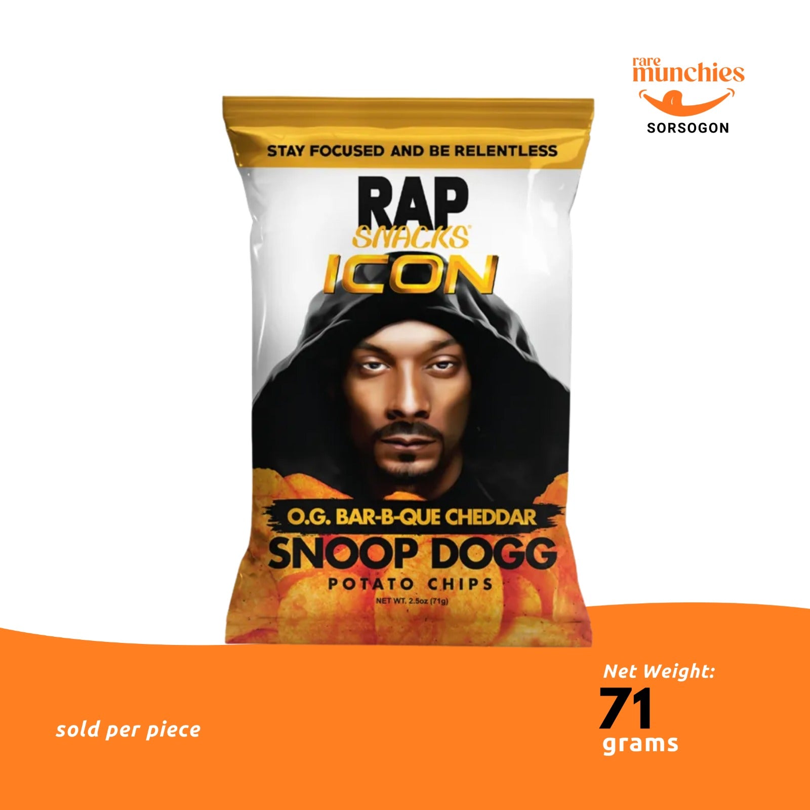 Rap Snacks Snoop Dogg BBQ Cheddar Potato Chips 71g (USA)
