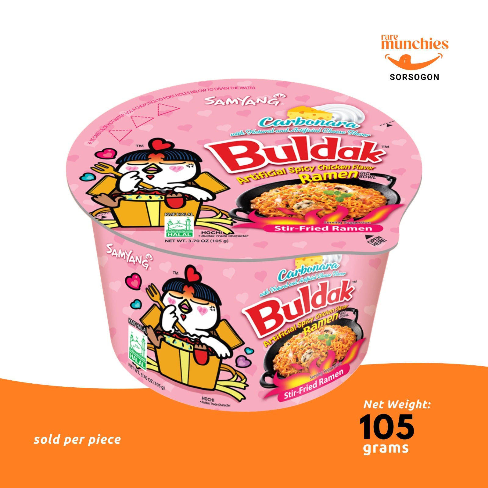 Samyang Hot Chicken Ramen Carbonara Bowl 105g (Korea)