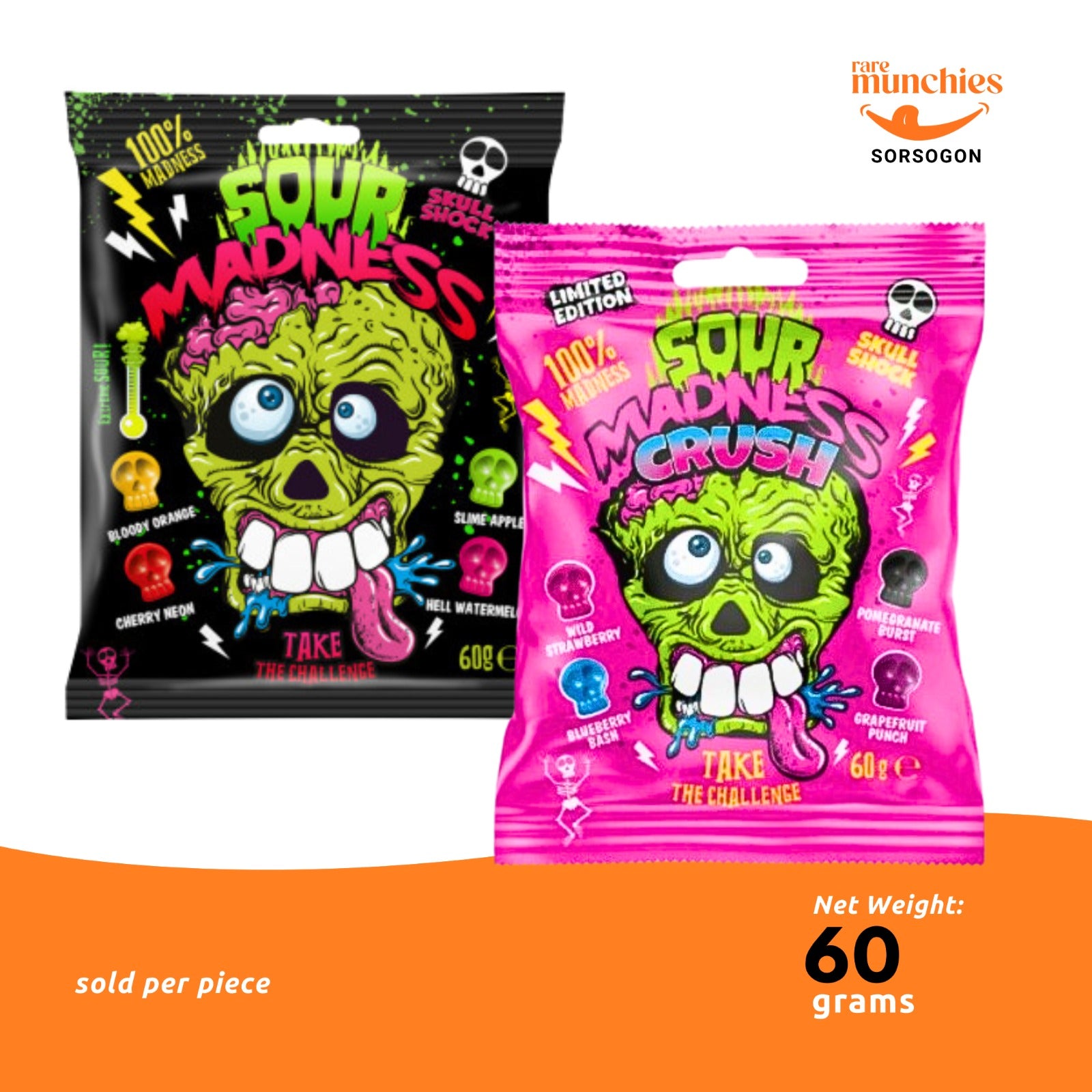 Sour Madness Crush Pink or Black 60g (Poland)