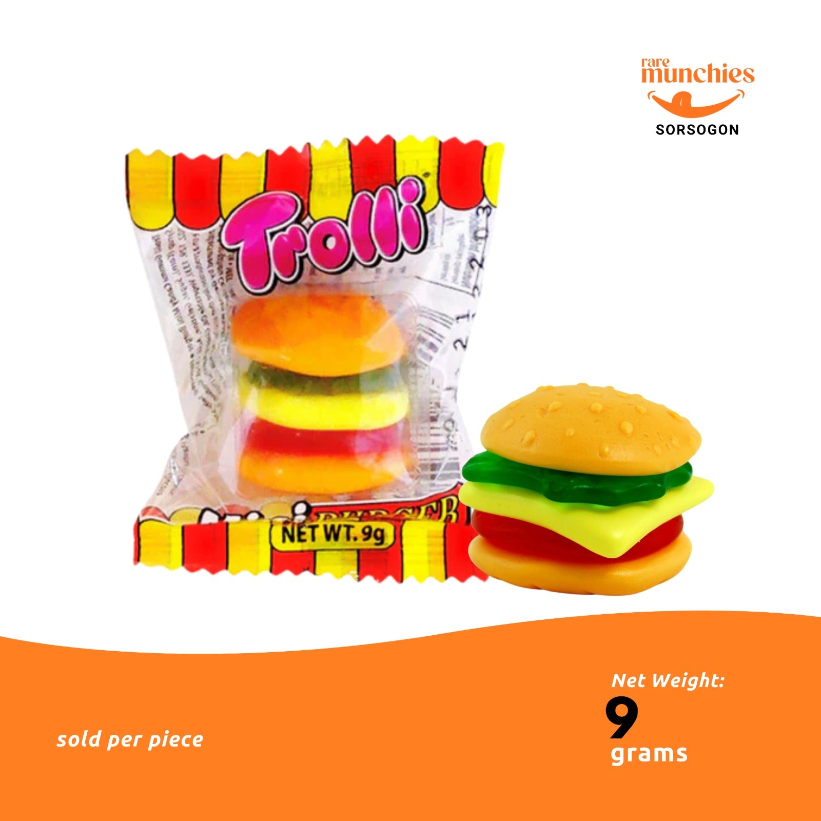 Trolli Party Burger Minis Gummy Candy 9g (Germany)