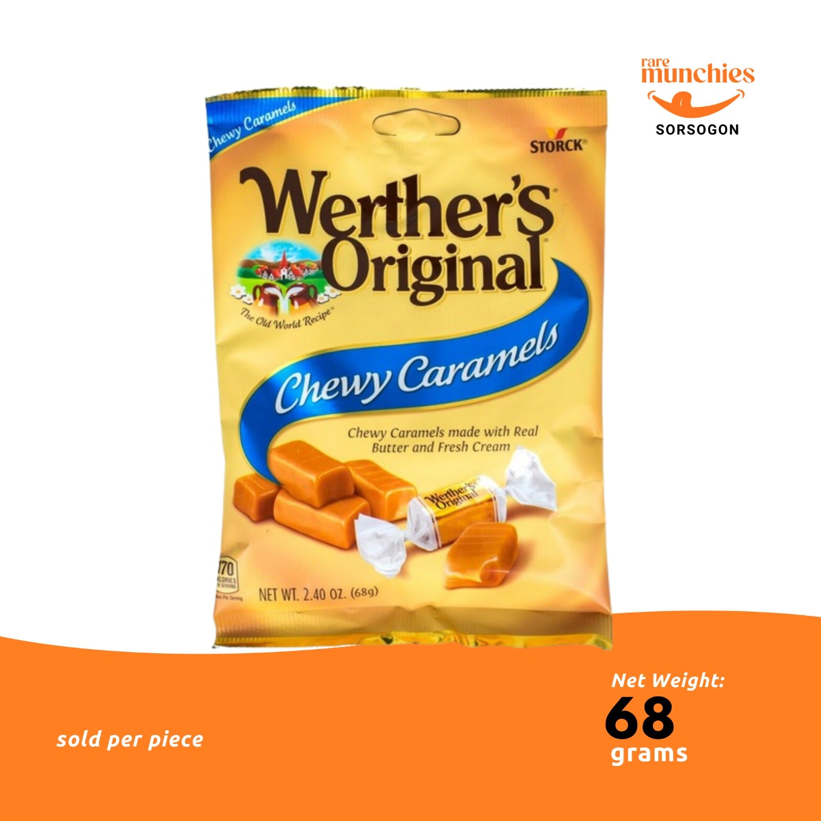 Werther’s Original Chewy Caramel Candy 68g (Germany)