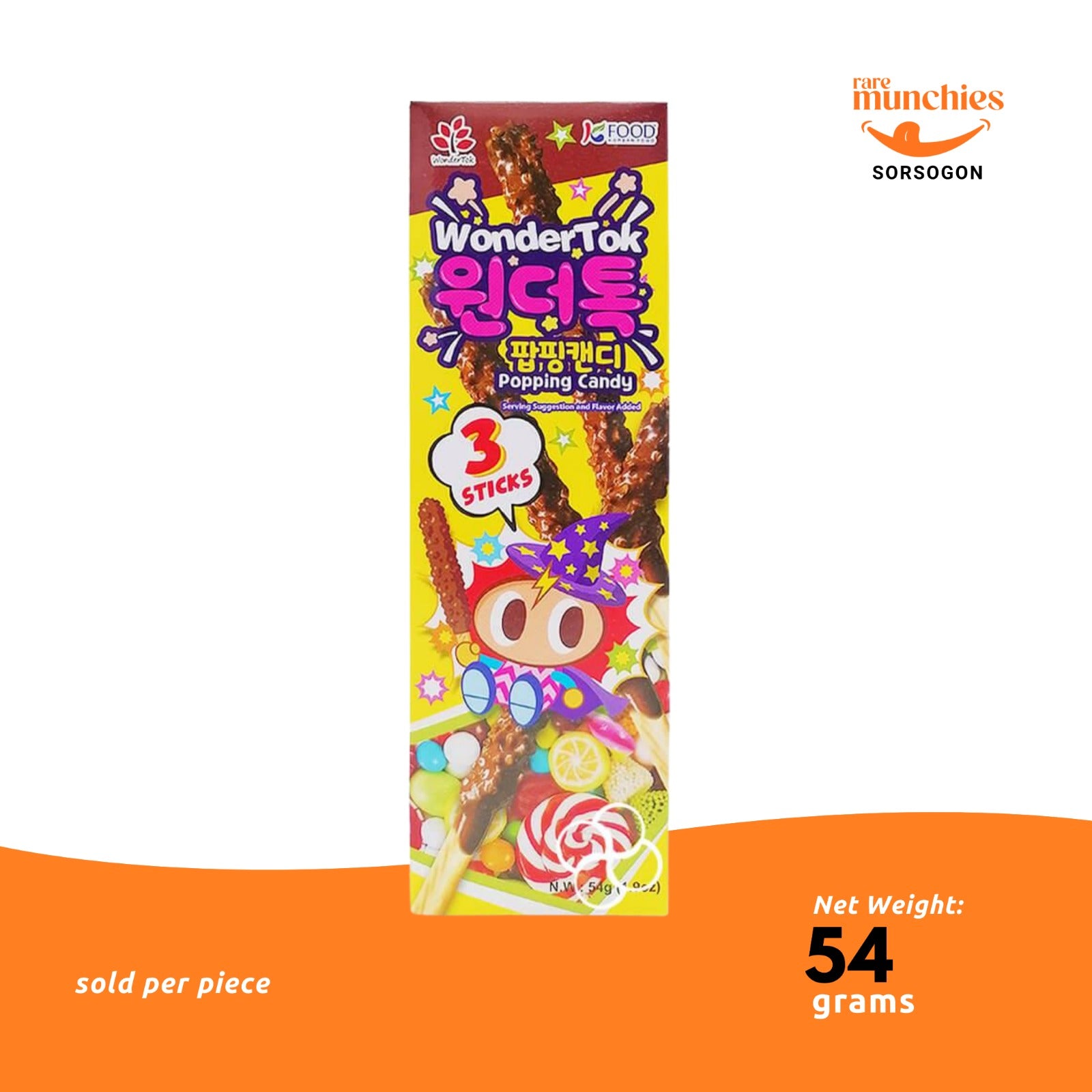 WonderTok Fruity Popping Candy 54g (Philippines)
