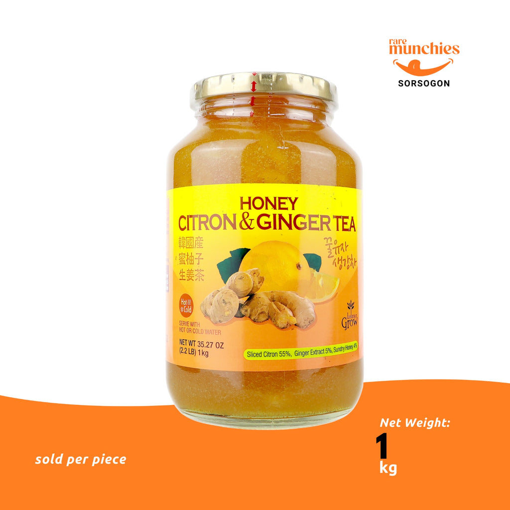 Balance Grow Honey Citron & Ginger Tea 1kg – Korean Fruit Tea (Korea)