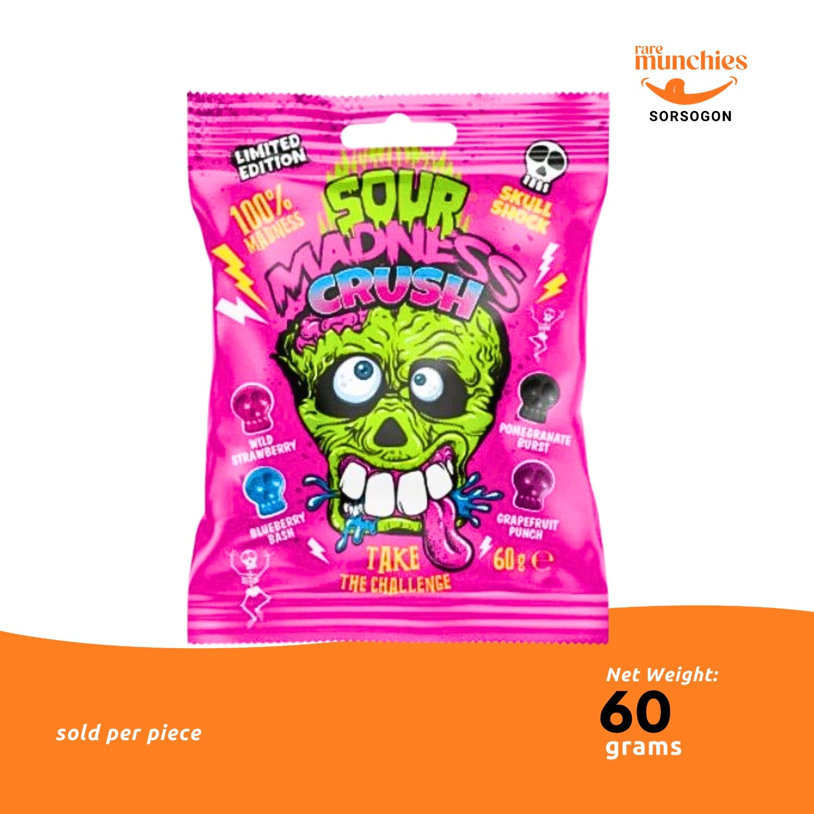 Sour Madness Crush Pink or Black 60g (Poland)