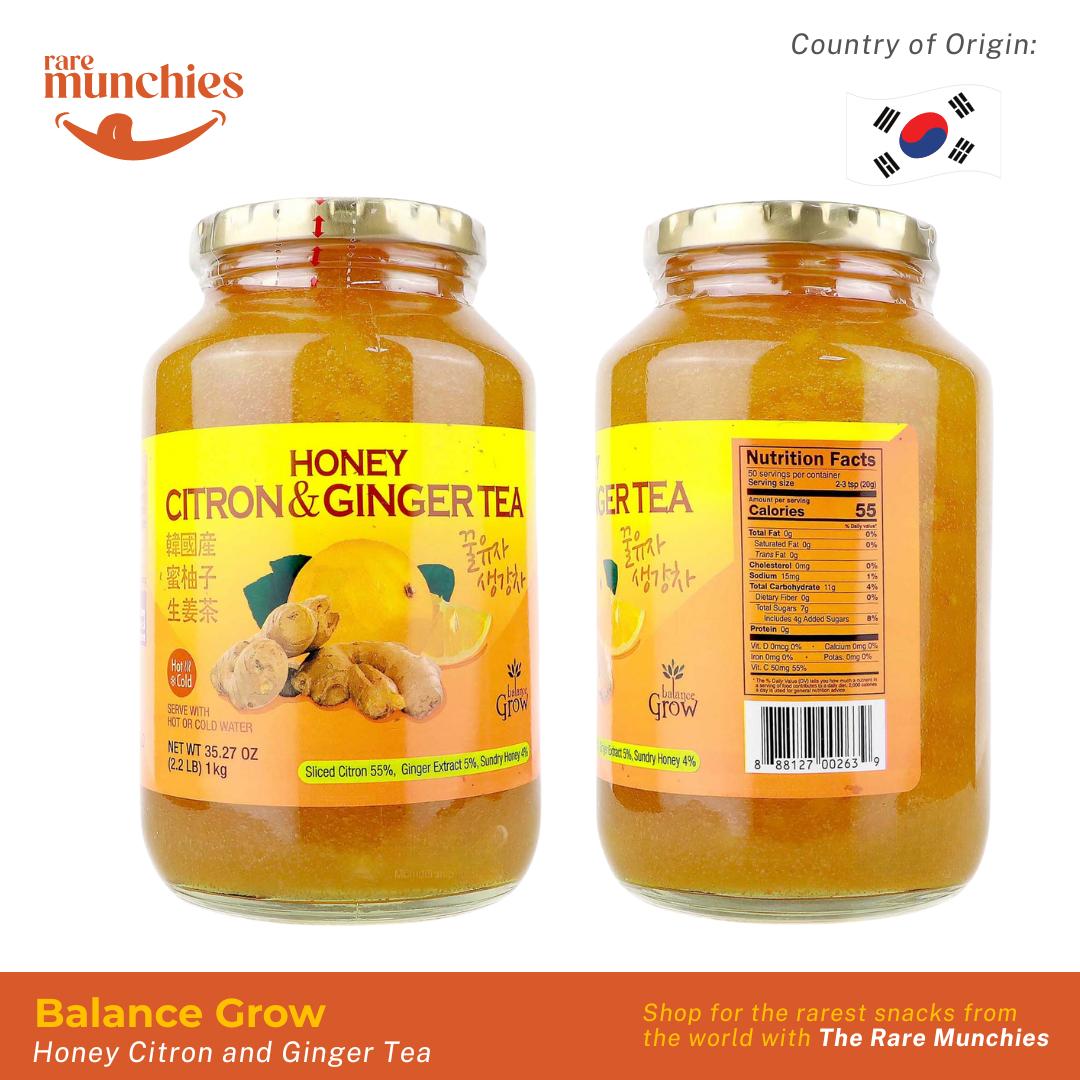 Balance Grow Honey Citron & Ginger Tea 1kg – Korean Fruit Tea (Korea)