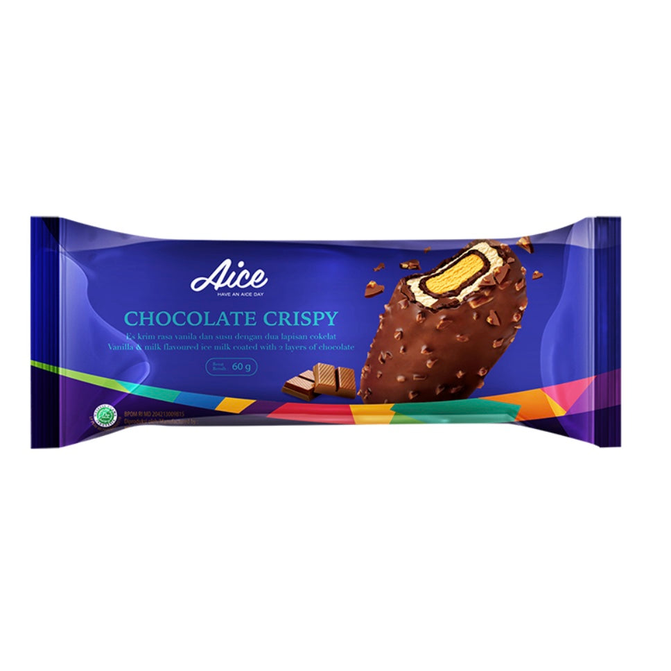 Aice Chocolate Crispy Vanilla Milk Frozen Dessert 65ml (Philippines)